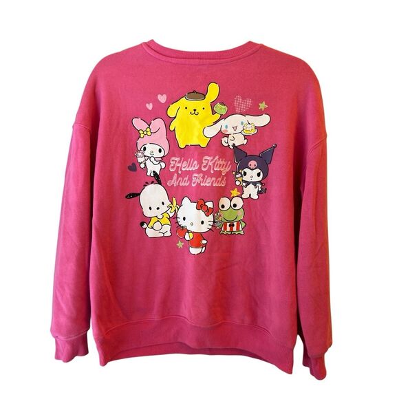 Sanrio Hello Kitty and Friends Pullover Sz S Kawaii Kuromi My Melody Keroppi - Picture 1 of 6